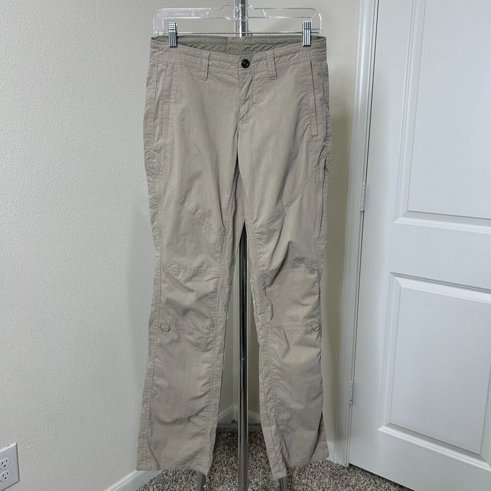 Kuhl Pants Spire Roll Up 6 Khaki Stretch Hiking Trail Cargo Gorpcore Outdoor